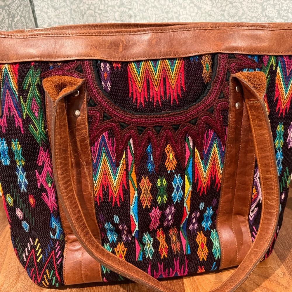 Colorful Patterned Tote Bag